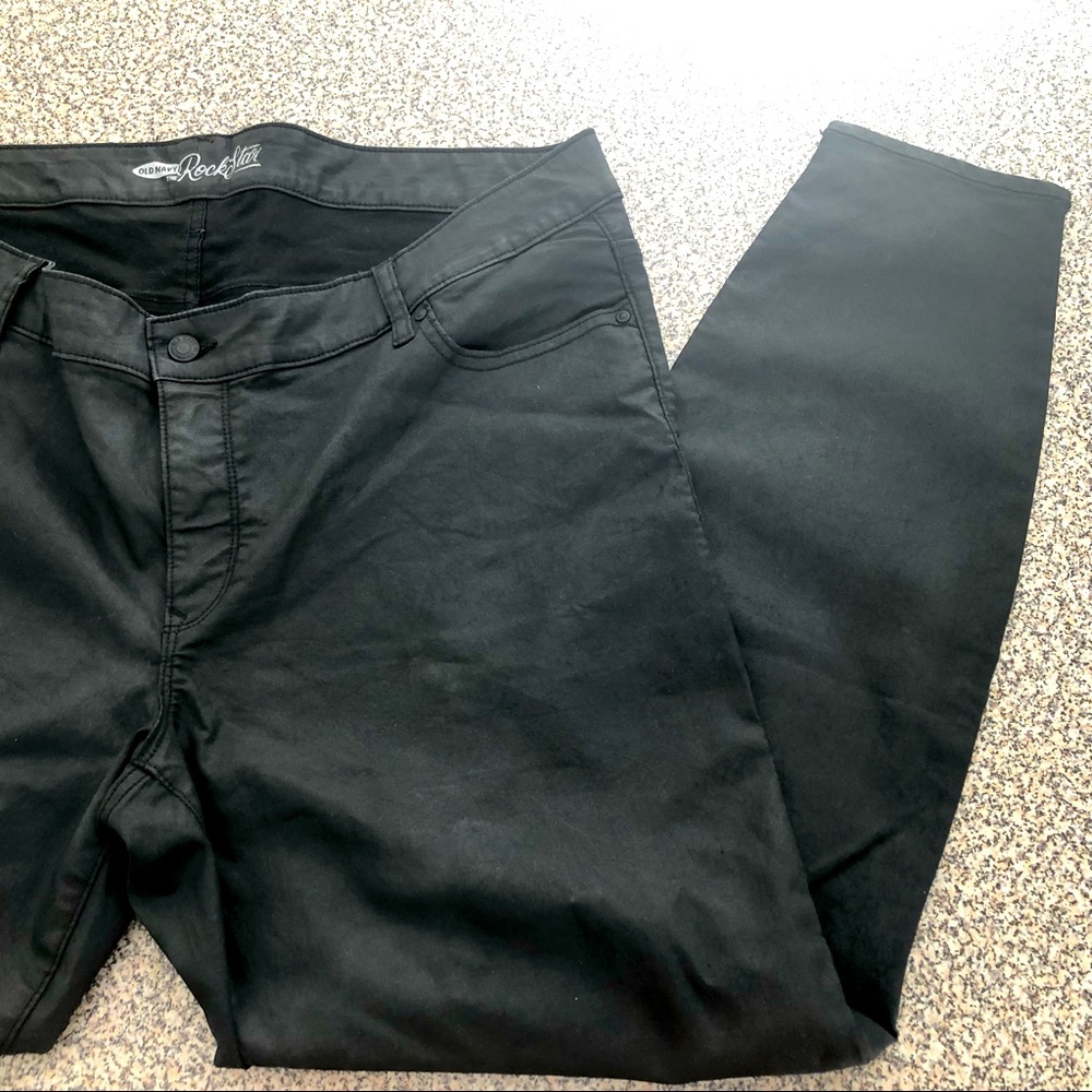 NEW 22 Old Navy Rock Star Jeans Skinny Jeggings Black Jack Size 22 NWOT Classic